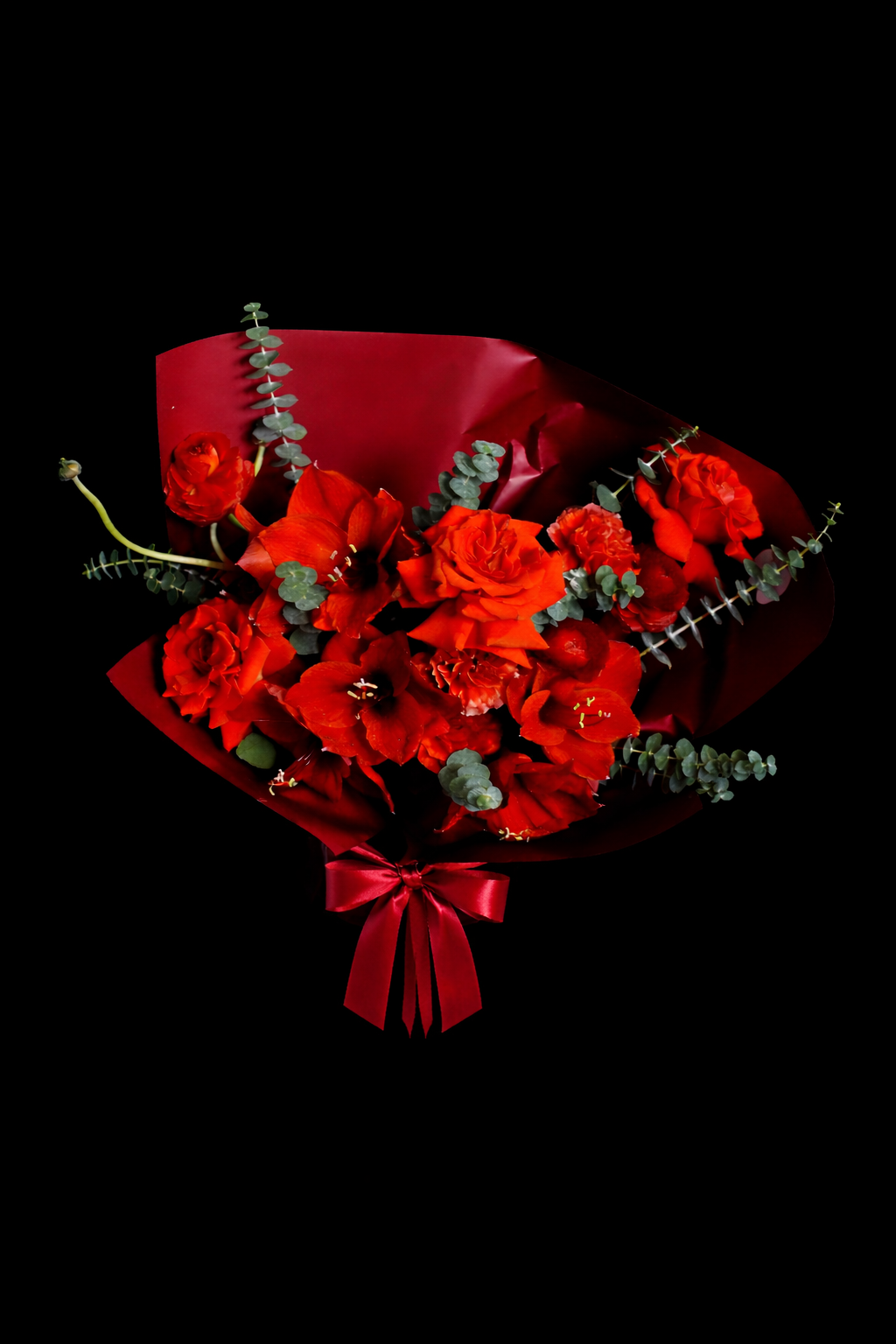 Brīvās Formas Sarkans Mix Pušķis