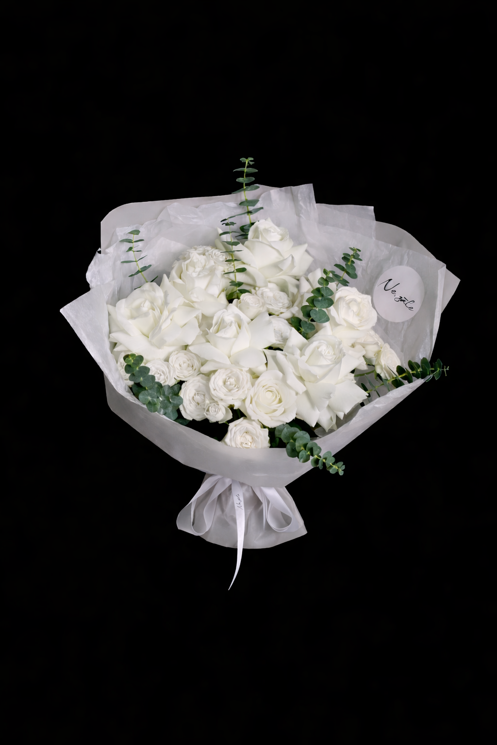 Brīvās Formas Balts Mix Pušķis