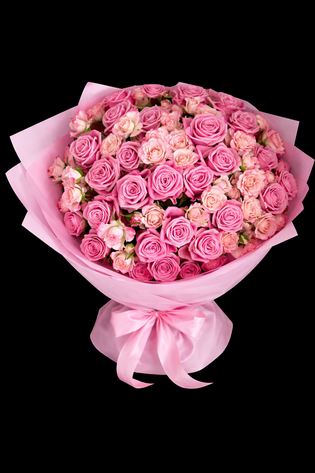 Klasiskas Formas Rozā Mix Pušķis