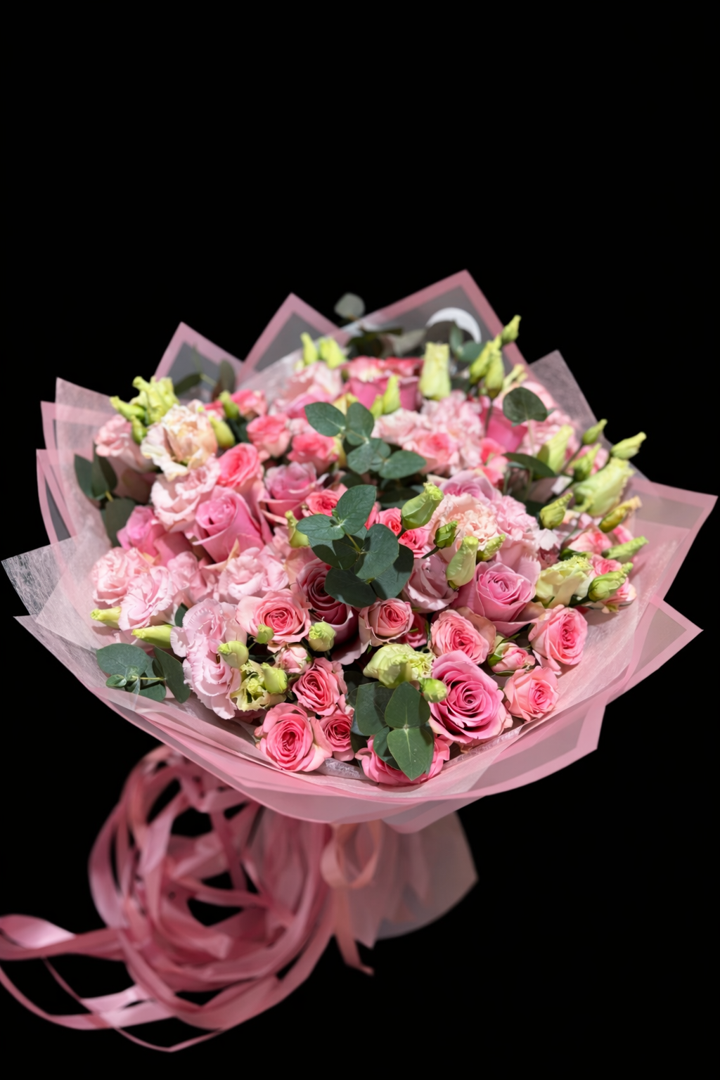 Klasiskas Formas Rozā Mix Pušķis